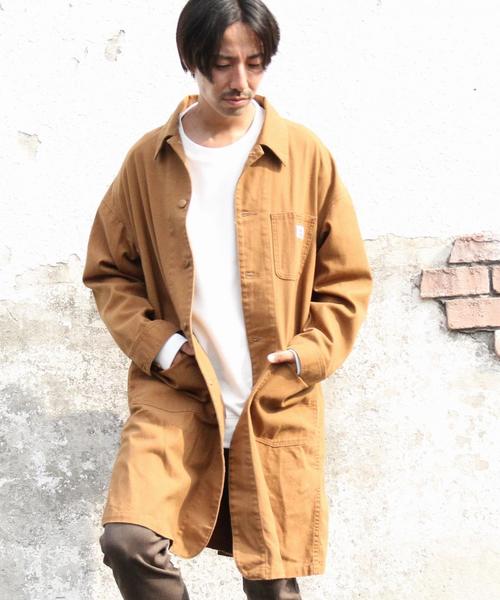 coen（コーエン）の「SMITH(スミス)別注ダックヒュージショップコート（ブルゾン・メンズ・ブラウン・MEDIUM/SMALL/LARGE）」の10枚目の写真