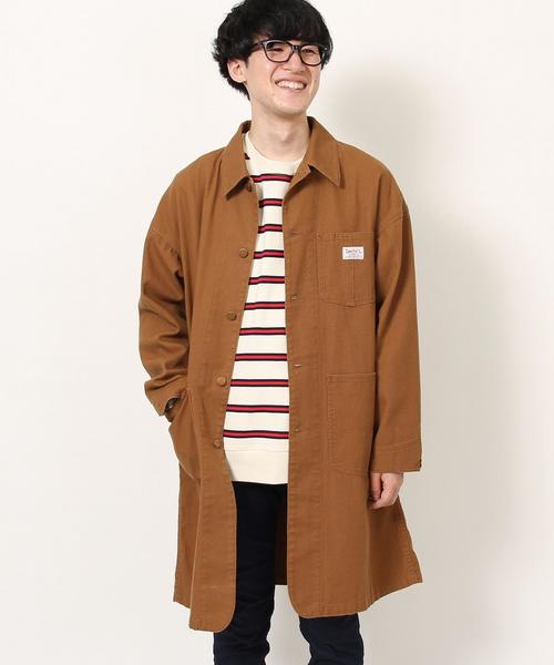 coen（コーエン）の「SMITH(スミス)別注ダックヒュージショップコート（ブルゾン・メンズ・ブラウン・MEDIUM/SMALL/LARGE）」の21枚目の写真