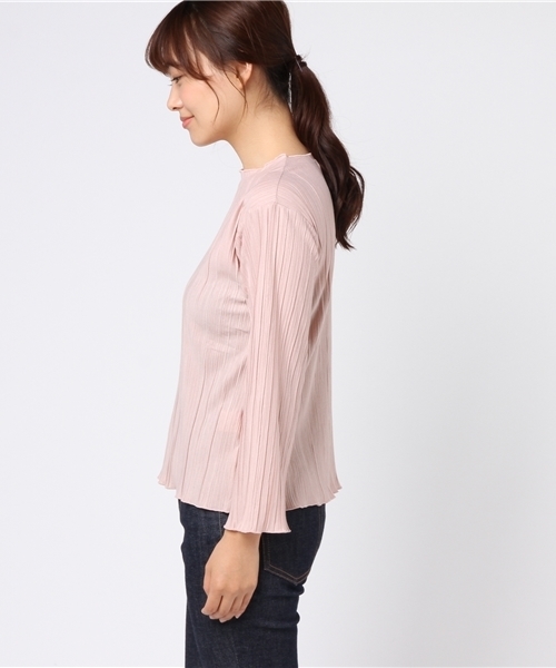 Heather（ヘザー）の「ランダムプリーツロングスリーブ　772266（Tシャツ/カットソー・レディース・ブラック/アイボリー/ピンク系その他・FREE）」の5枚目の写真