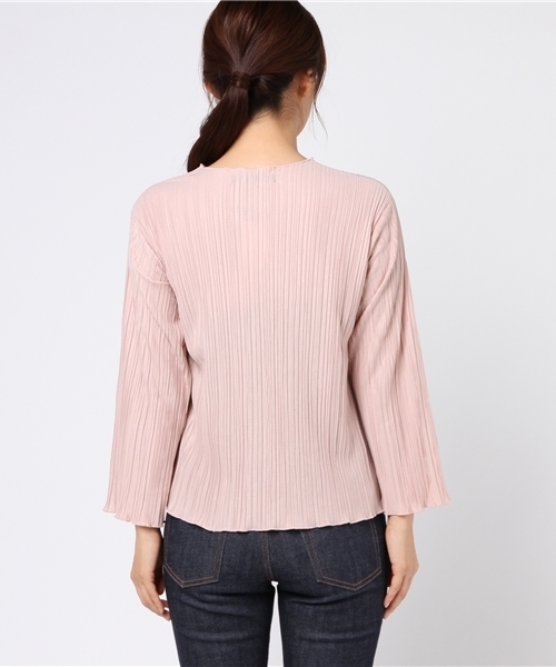 Heather（ヘザー）の「ランダムプリーツロングスリーブ　772266（Tシャツ/カットソー・レディース・ブラック/アイボリー/ピンク系その他・FREE）」の6枚目の写真