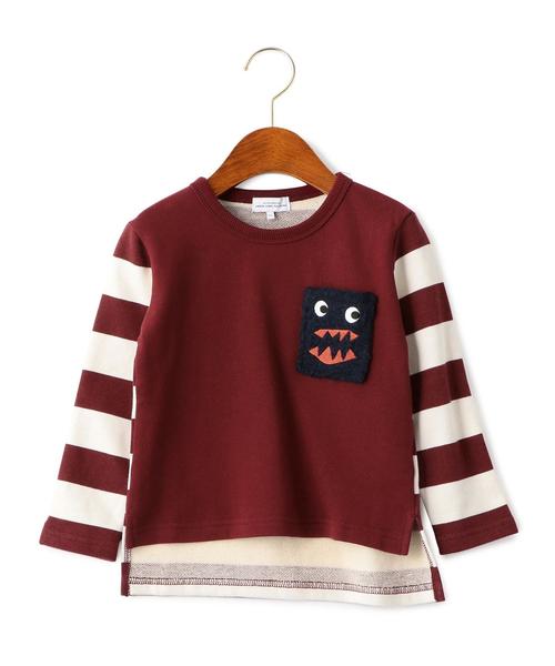 green label relaxing（グリーンレーベルリラクシング）の「モンスターポケット プルオーバー ロングスリーブ ◆（スウェット・キッズ・ブラック/ワインレッド・115/105/135/125/95）」の10枚目の写真