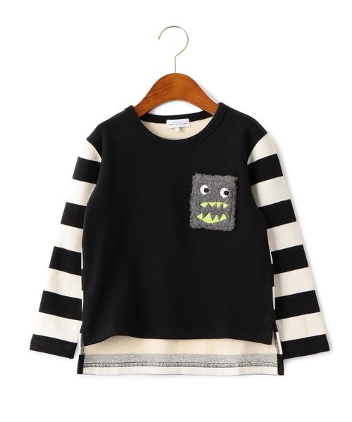 green label relaxing（グリーンレーベルリラクシング）の「モンスターポケット プルオーバー ロングスリーブ ◆（スウェット・キッズ・ブラック/ワインレッド・115/105/135/125/95）」の12枚目の写真