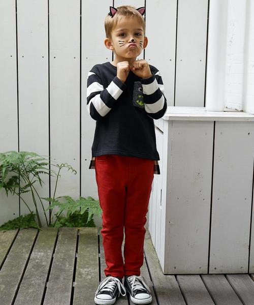 green label relaxing（グリーンレーベルリラクシング）の「モンスターポケット プルオーバー ロングスリーブ ◆（スウェット・キッズ・ブラック/ワインレッド・115/105/135/125/95）」の13枚目の写真