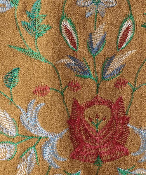 coen（コーエン）の「フラワー刺繍ニットプルオーバー（ニット/セーター・レディース・ベージュ/ネイビー・FREE）」の5枚目の写真