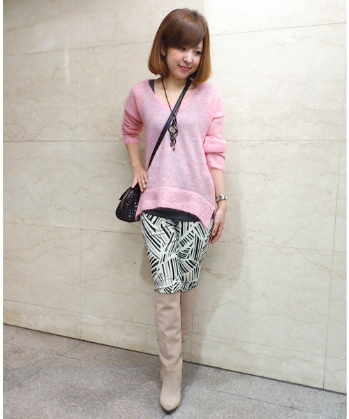 DouDou（ドゥドゥ）の「ｽｳｪｰﾄﾞﾛﾝｸﾞﾌﾞｰﾂ（ブーツ・レディース・ベージュ/ブラウン/ブラック・36/37/38）」の12枚目の写真