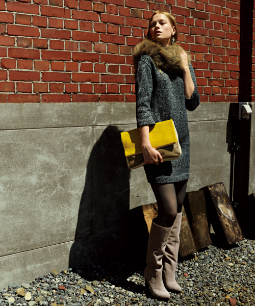 DouDou（ドゥドゥ）の「ｽｳｪｰﾄﾞﾛﾝｸﾞﾌﾞｰﾂ（ブーツ・レディース・ベージュ/ブラウン/ブラック・36/37/38）」の9枚目の写真