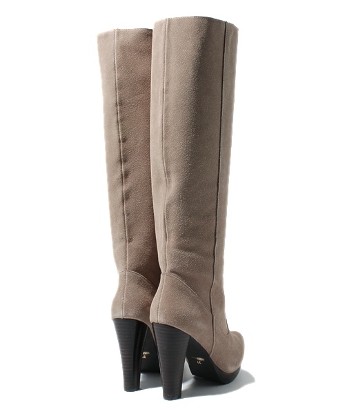 DouDou（ドゥドゥ）の「ｽｳｪｰﾄﾞﾛﾝｸﾞﾌﾞｰﾂ（ブーツ・レディース・ベージュ/ブラウン/ブラック・36/37/38）」の5枚目の写真