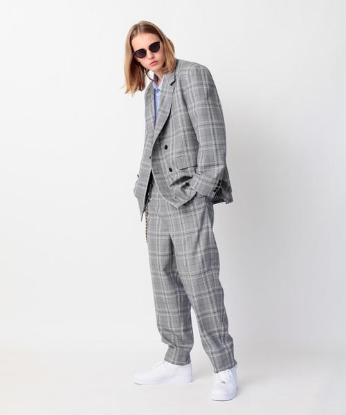 MONKEY TIME(モンキータイム)の「<monkey time> TW GLEN/PLD WIDE 1P PANTS/ワイドパンツ(その他パンツ・メンズ・グレー・LARGE/SMALL/MEDIUM)」の5枚目の写真