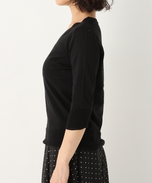 A part by（アパートバイ）の「洗える/16GシルクコンVPO8S 786254（ニット/セーター・レディース・ホワイト/ライトブルー/オレンジ/ブラック/ホワイト系その他・LARGE/MEDIUM）」の15枚目の写真