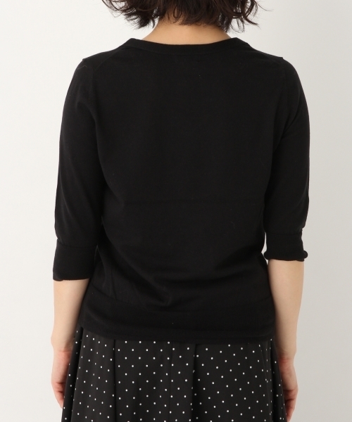 A part by（アパートバイ）の「洗える/16GシルクコンVPO8S 786254（ニット/セーター・レディース・ホワイト/ライトブルー/オレンジ/ブラック/ホワイト系その他・LARGE/MEDIUM）」の8枚目の写真