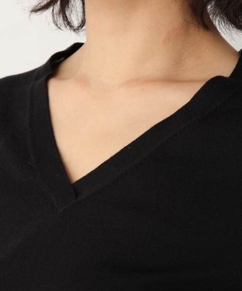 A part by（アパートバイ）の「洗える/16GシルクコンVPO8S 786254（ニット/セーター・レディース・ホワイト/ライトブルー/オレンジ/ブラック/ホワイト系その他・LARGE/MEDIUM）」の17枚目の写真