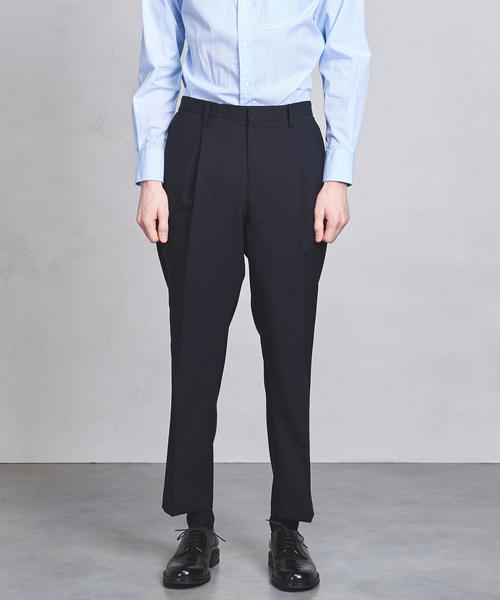District UNITED ARROWS（ディストリクト ユナイテッドアローズ）の「＜District UNITED ARROWS（ディストリクト ユナイテッドアローズ）＞ トロピカル ウール 1プリーツ パンツ（その他パンツ・メンズ・グレー/ネイビー・48/46/44/52）」の8枚目の写真