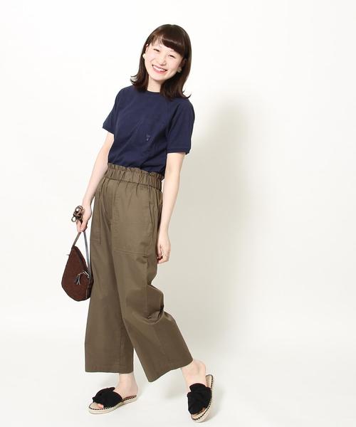 coen（コーエン）の「起毛スラブラグランスリーブポケットTシャツ（Tシャツ/カットソー・レディース・ライトブルー/ネイビー/グレー・LARGE/MEDIUM）」の10枚目の写真