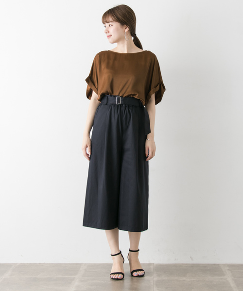 URBAN RESEARCH（アーバンリサーチ）の「ヴィンテージサテンTシャツブラウス（Tシャツ/カットソー・レディース・ブラウン/ホワイト系その他・FREE）」の19枚目の写真