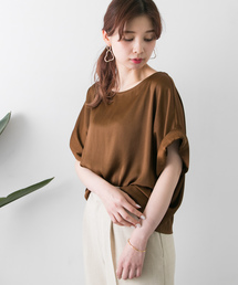 URBAN RESEARCH | ヴィンテージサテンTシャツブラウス(Tシャツ/カットソー)