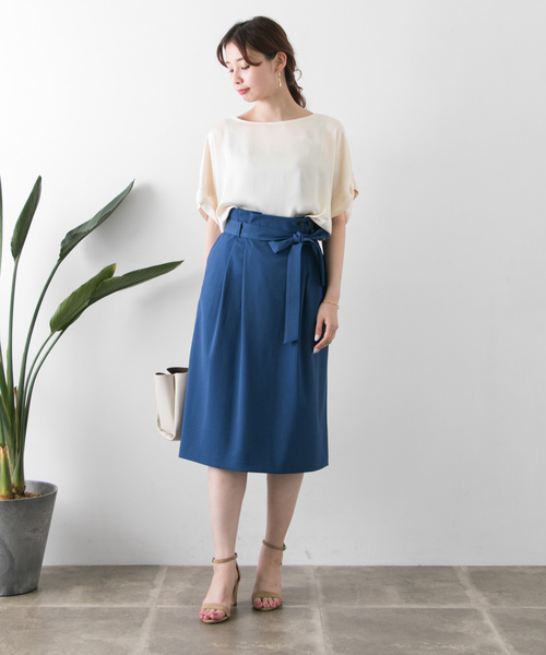 URBAN RESEARCH（アーバンリサーチ）の「ヴィンテージサテンTシャツブラウス（Tシャツ/カットソー・レディース・ブラウン/ホワイト系その他・FREE）」の3枚目の写真