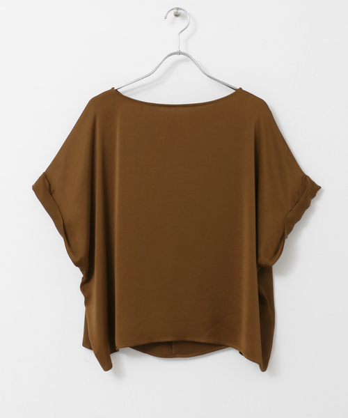 URBAN RESEARCH（アーバンリサーチ）の「ヴィンテージサテンTシャツブラウス（Tシャツ/カットソー・レディース・ブラウン/ホワイト系その他・FREE）」の9枚目の写真