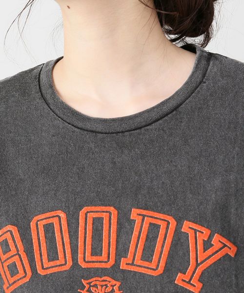 MIXTA（ミクスタ）の「【Mixta/ミクスタ】BODYTIGERクルーネック Tシャツ（Tシャツ/カットソー・レディース・ホワイト/チャコールグレー/ネイビー・FREE）」の9枚目の写真