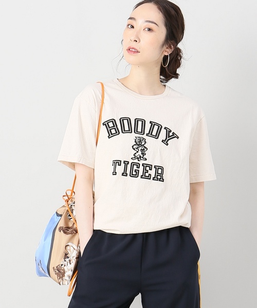 MIXTA（ミクスタ）の「【Mixta/ミクスタ】BODYTIGERクルーネック Tシャツ（Tシャツ/カットソー・レディース・ホワイト/チャコールグレー/ネイビー・FREE）」の20枚目の写真