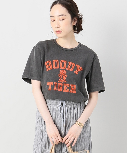 MIXTA（ミクスタ）の「【Mixta/ミクスタ】BODYTIGERクルーネック Tシャツ（Tシャツ/カットソー・レディース・ホワイト/チャコールグレー/ネイビー・FREE）」の21枚目の写真