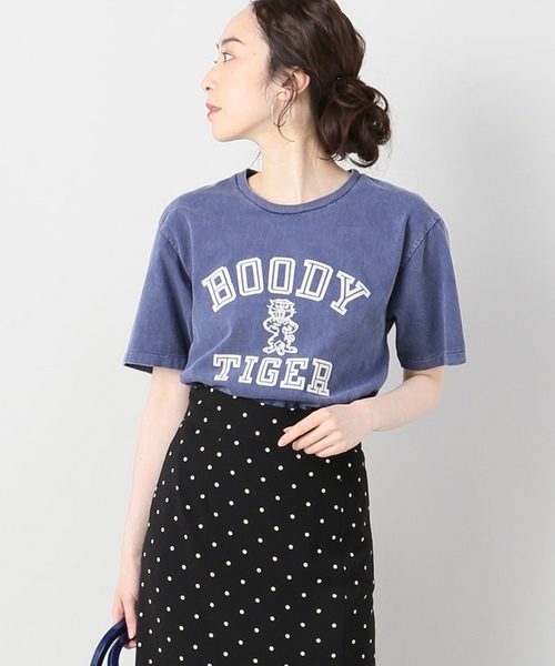MIXTA（ミクスタ）の「【Mixta/ミクスタ】BODYTIGERクルーネック Tシャツ（Tシャツ/カットソー・レディース・ホワイト/チャコールグレー/ネイビー・FREE）」の22枚目の写真