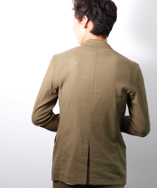 junhashimoto（ジュンハシモト）の「LINEN STRETCH LIGHT JACKET