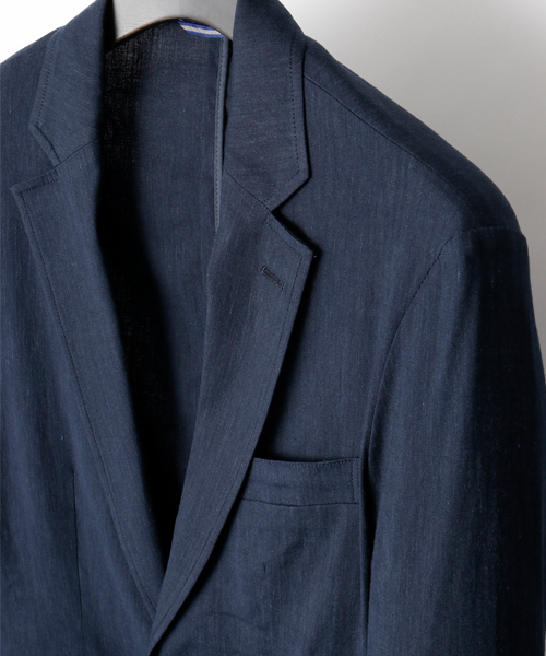 junhashimoto（ジュンハシモト）の「LINEN STRETCH LIGHT JACKET