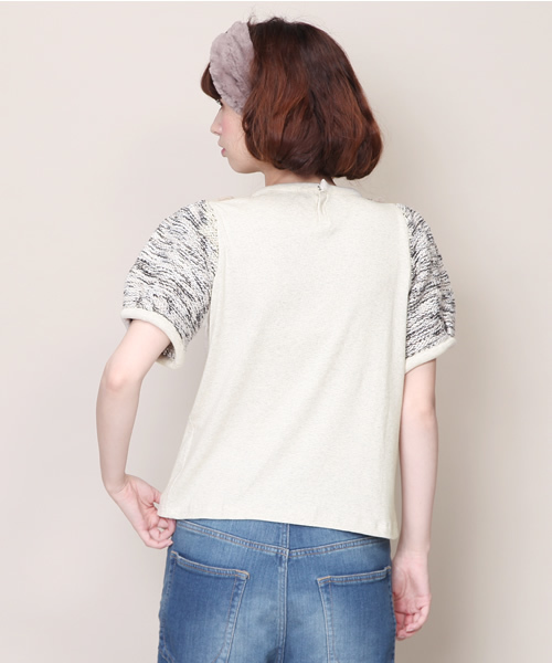 Another Edition（アナザーエディション）の「AE[A]KNIT×CUT DOCKING PO（ニット/セーター・レディース・オフホワイト/ダークグレー/ネイビー・フリー）」の6枚目の写真