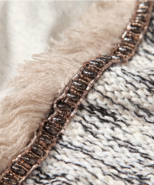 Another Edition（アナザーエディション）の「AE[A]KNIT×CUT DOCKING PO（ニット/セーター・レディース・オフホワイト/ダークグレー/ネイビー・フリー）」の12枚目の写真