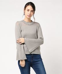 earth music&ecology | ・シアーパネルニットプルオーバー(ニット/セーター)