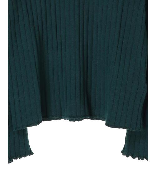 earth music&ecology（アースミュージックアンドエコロジー）の「・シアーパネルニットプルオーバー　＊（ニット/セーター・レディース・ライトグレー/ブラック/アイボリー/マスタード/ブルーグリーン/ピンク系その他2・S/M）」の11枚目の写真