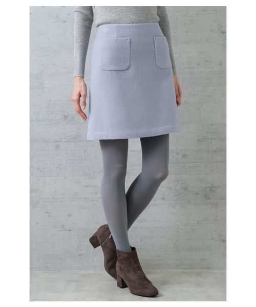 NATURAL BEAUTY BASIC（ナチュラルビューティーベーシック）の「【雑誌掲載】ウールビーバースカート（スカート・レディース・ピンク/ブルー/ベージュ系その他・SMALL/MEDIUM/X-SMALL）」の6枚目の写真