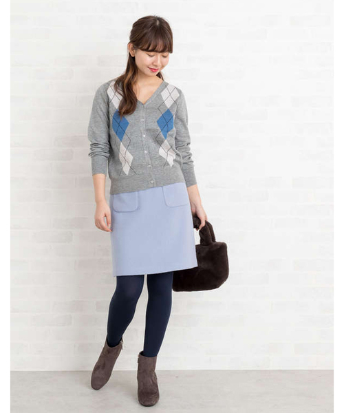 NATURAL BEAUTY BASIC（ナチュラルビューティーベーシック）の「【雑誌掲載】ウールビーバースカート（スカート・レディース・ピンク/ブルー/ベージュ系その他・SMALL/MEDIUM/X-SMALL）」の13枚目の写真