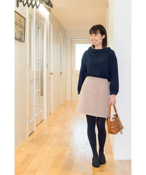 NATURAL BEAUTY BASIC（ナチュラルビューティーベーシック）の「【雑誌掲載】ウールビーバースカート（スカート・レディース・ピンク/ブルー/ベージュ系その他・SMALL/MEDIUM/X-SMALL）」の19枚目の写真