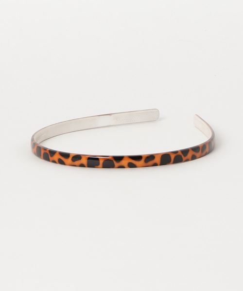 Fun & Daily（ファンアンドデイリー）の「F&D : ナローレオパードカチューシャ（カチューシャ・レディース・ブラック/ベージュ/ブラウン/グレー・FREE）」の7枚目の写真