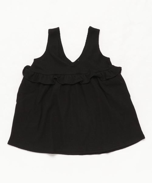 Catherine Cottage(キャサリンコテージ)の「ワッフルジャンパースカート(ジャンパースカート・キッズ・ブラック/ベージュ/ネイビー/レッド/スモークピンク・110/120/130/140)」の3枚目の写真