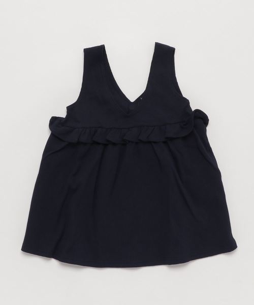 Catherine Cottage(キャサリンコテージ)の「ワッフルジャンパースカート(ジャンパースカート・キッズ・ブラック/ベージュ/ネイビー/レッド/スモークピンク・110/120/130/140)」の9枚目の写真