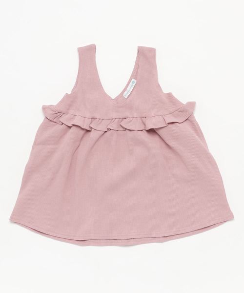 Catherine Cottage(キャサリンコテージ)の「ワッフルジャンパースカート(ジャンパースカート・キッズ・ブラック/ベージュ/ネイビー/レッド/スモークピンク・110/120/130/140)」の8枚目の写真