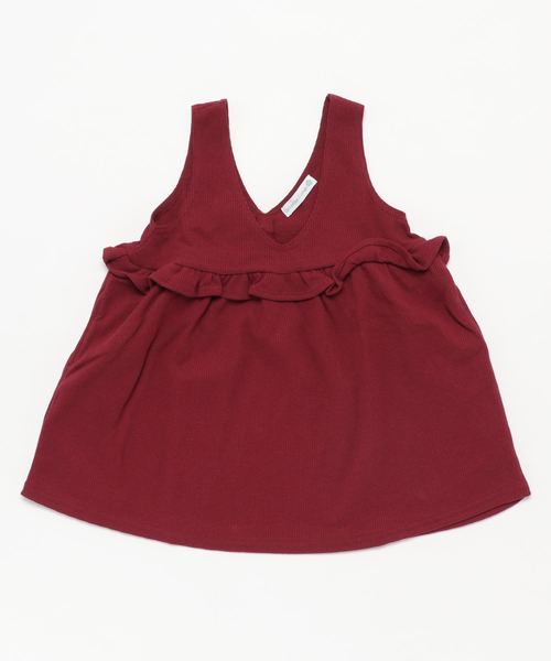 Catherine Cottage(キャサリンコテージ)の「ワッフルジャンパースカート(ジャンパースカート・キッズ・ブラック/ベージュ/ネイビー/レッド/スモークピンク・110/120/130/140)」の7枚目の写真