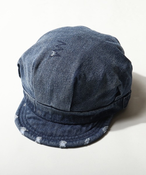 FUNALIVE（ファンアライブ）の「ピグメント染めキャスケット（キャスケット・メンズ・ブラック/ネイビー/ブラウン/ブラック系その他/オリーブドラブ/ダークネイビー・FREE）」の6枚目の写真