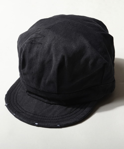 FUNALIVE（ファンアライブ）の「ピグメント染めキャスケット（キャスケット・メンズ・ブラック/ネイビー/ブラウン/ブラック系その他/オリーブドラブ/ダークネイビー・FREE）」の2枚目の写真