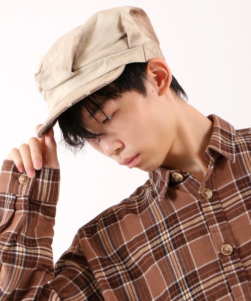 FUNALIVE（ファンアライブ）の「ピグメント染めキャスケット（キャスケット・メンズ・ブラック/ネイビー/ブラウン/ブラック系その他/オリーブドラブ/ダークネイビー・FREE）」の21枚目の写真