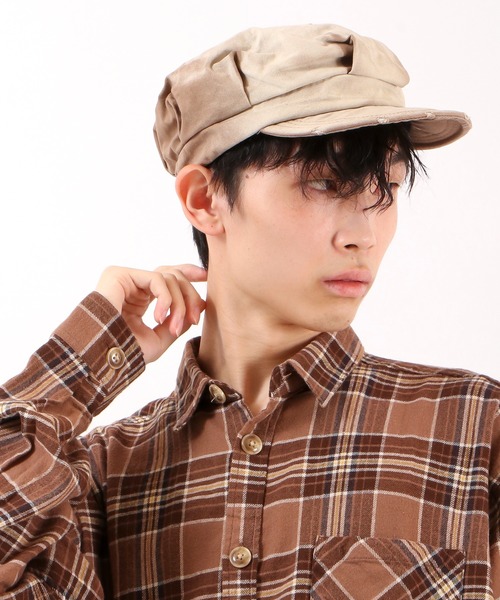 FUNALIVE（ファンアライブ）の「ピグメント染めキャスケット（キャスケット・メンズ・ブラック/ネイビー/ブラウン/ブラック系その他/オリーブドラブ/ダークネイビー・FREE）」の20枚目の写真