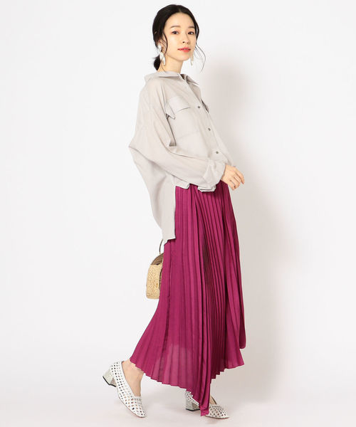 SHIPS(シップス)の「Prefer SHIPS: アシンメトリープリーツスカート(スカート・レディース・ライトグレー/ライトグリーン/パープル・ONE SIZE)」の16枚目の写真