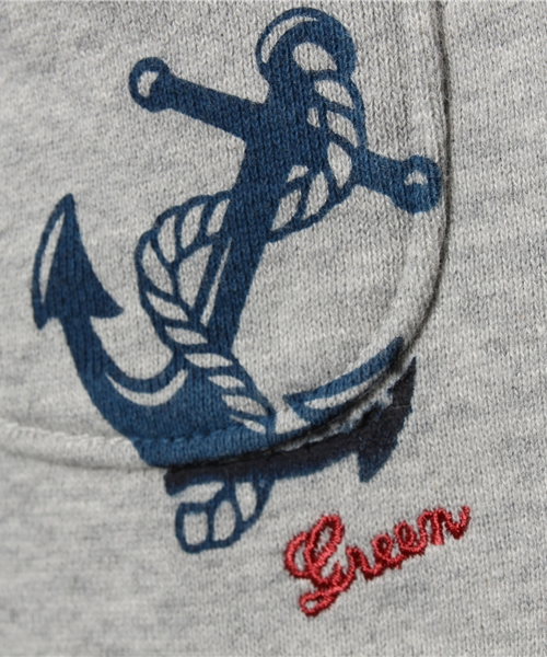 green label relaxing（グリーンレーベルリラクシング）の「【BABY】ウラケ リブツキ マリンパンツ ◆（その他ベビー用品・キッズ・グレー/コバルトブルー・85cm/75cm）」の7枚目の写真