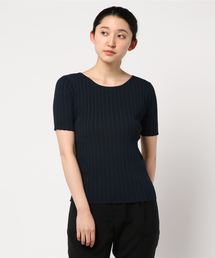 NATURAL BEAUTY BASIC | [洗える]バックシャンリブニット(ニット/セーター)