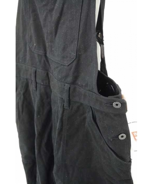 ブランド古着】レザー切替 オーバーオール（サロペット