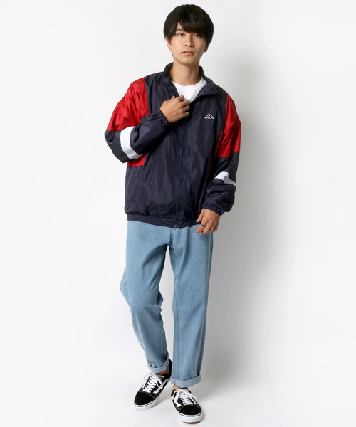 Kappa(カッパ)の「Kappa/カッパ オーバーサイズ トラックジャケット/ナイロンジャケット(ナイロンジャケット・メンズ・ブラック/ベージュ/ネイビー/ブラック系その他/ベージュ系その他/ブルー系その他/パープル系その他/パープル/ブラック系その他3/ブラック系その他2・M/L/XL)」の13枚目の写真