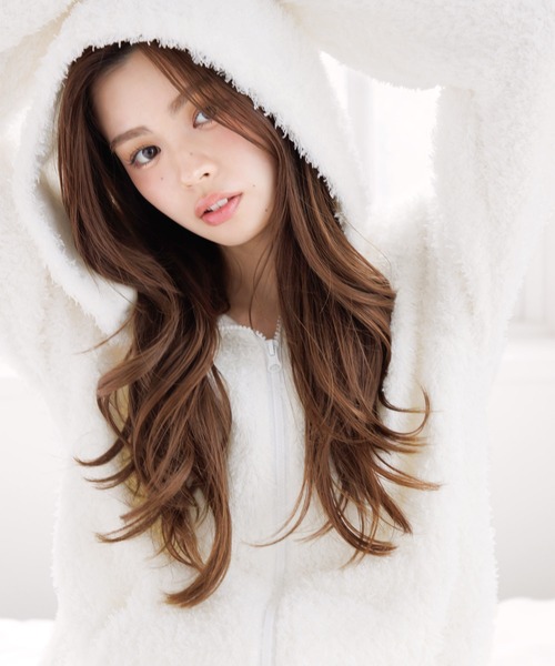 ふわふわマシュマロシャギールームウェア（パーカー＆ショートパンツ