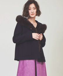 The Virgnia | フォックスファー付マルチＷＡＹショートコート(その他アウター)